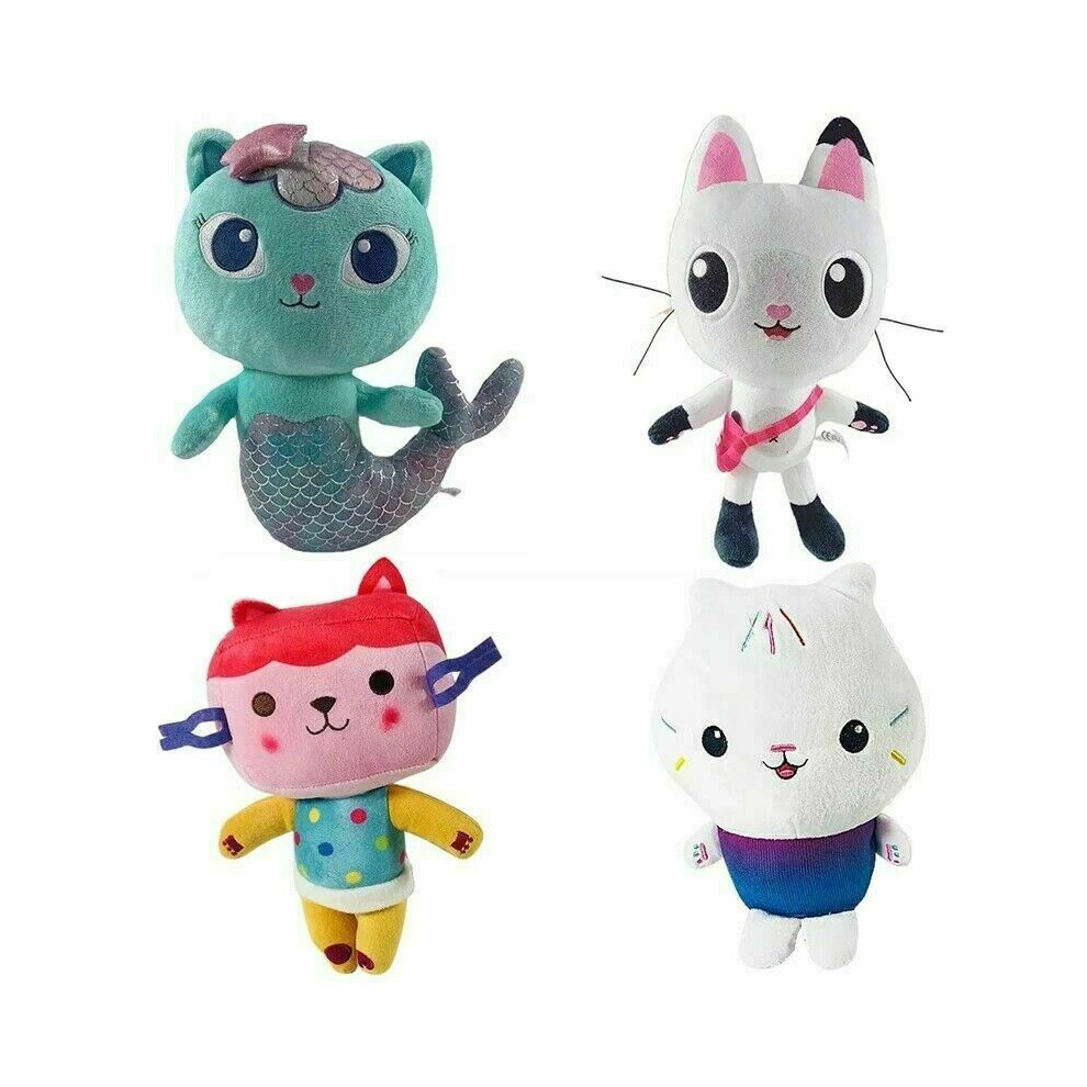 (Merid+Cat+Cat Box+Cake Cat) Gabby's Dollhouse Pandy Paws Cat Plush Toys Kids Gifts