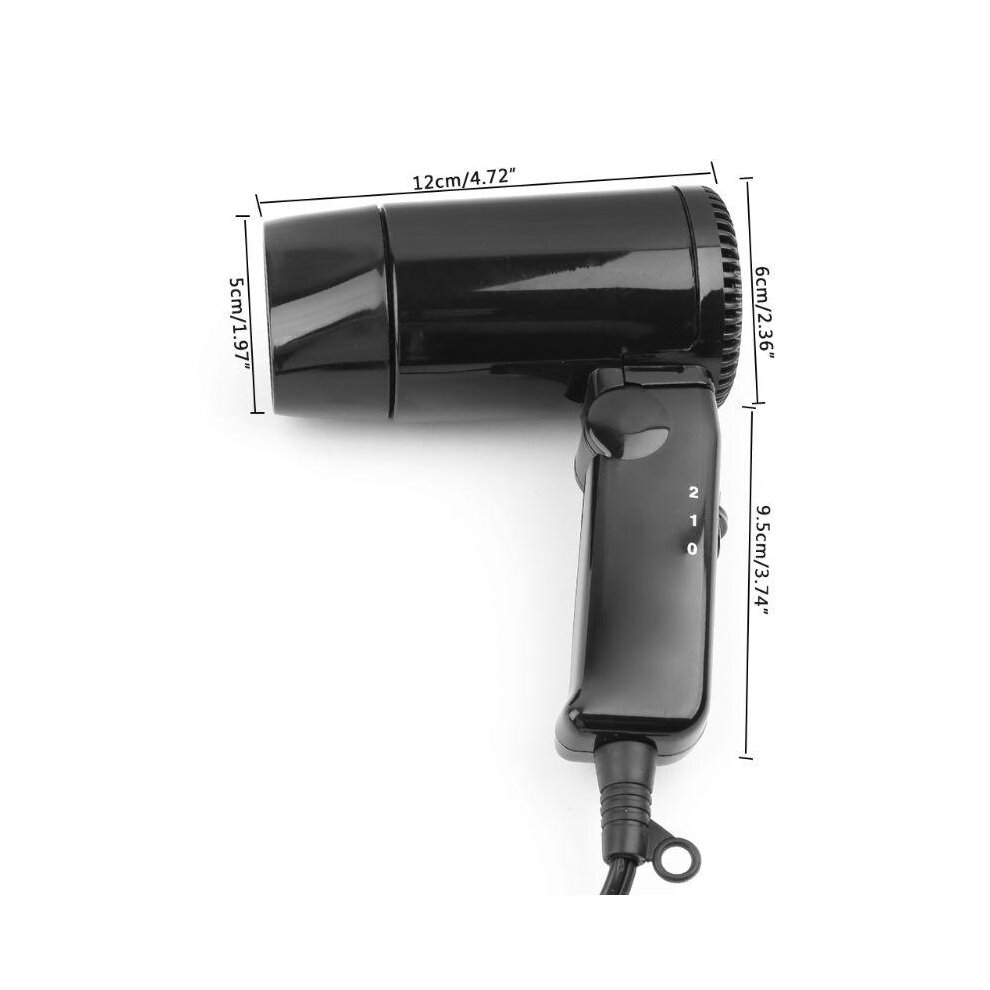 Portable 12V Hot And Cold Folding Camping Travel Car Styling Hair Dryer Window Defroster