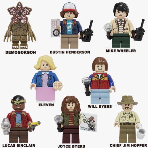 8PCS Stranger Things Minifigures Toys Fit Lego
