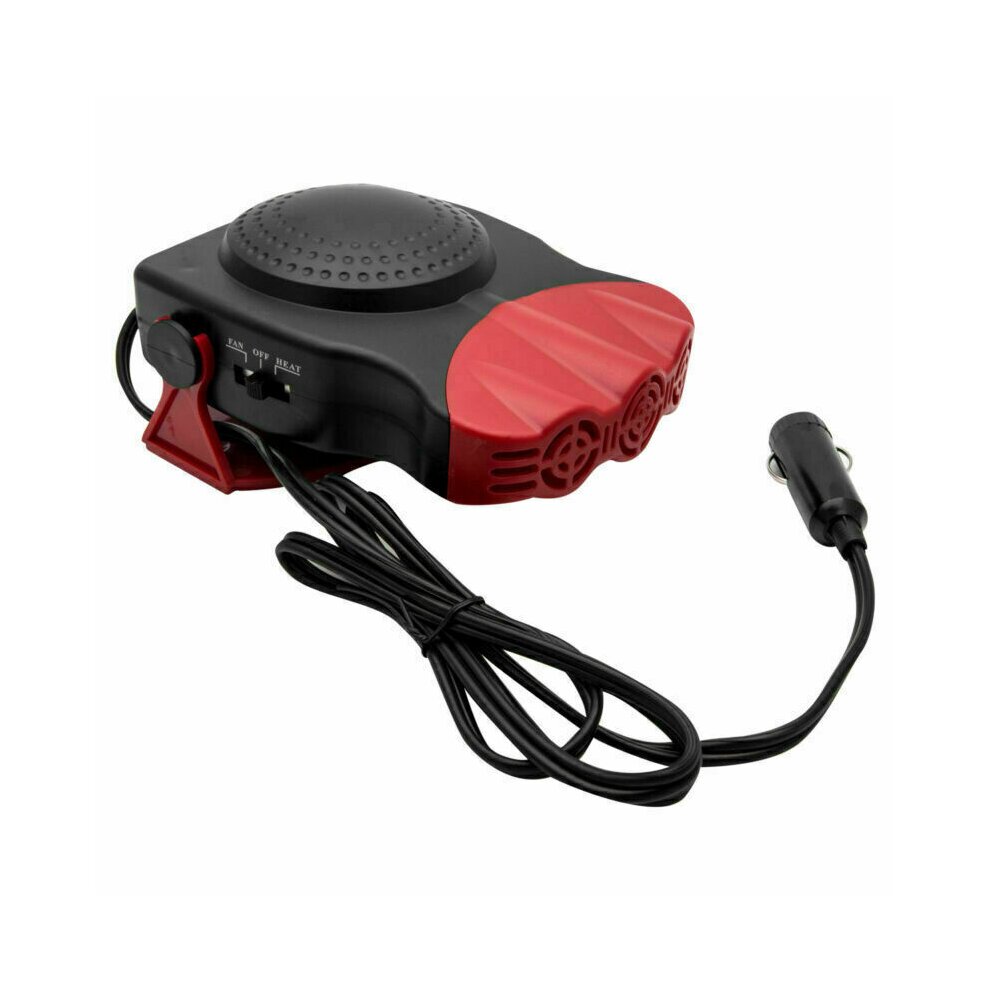 Car Heater Anti-Fog Portable Car Fans Heater for Car 12V 150W Fast Heating Defrost Defogger 2 In 1 Cooling Heating Plug in Cigarette Lighter  Electric Vehicle Demister