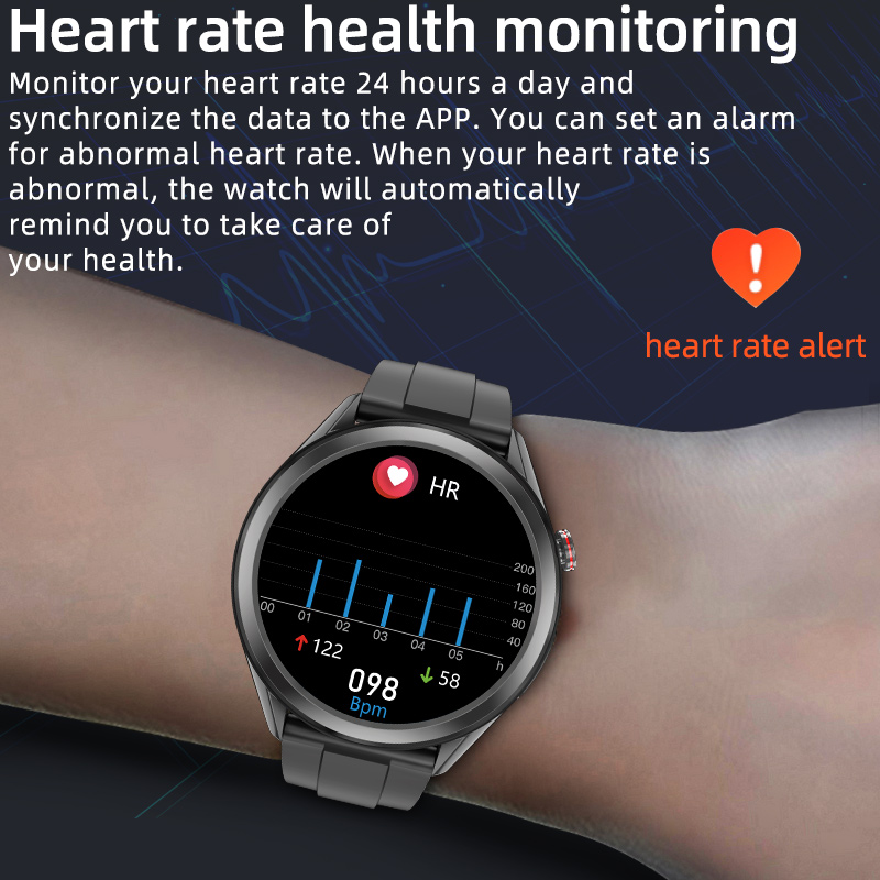 Smart Watch AI Intelligent Analysis ECG Report PPG Remote Care Fitness Bracelet