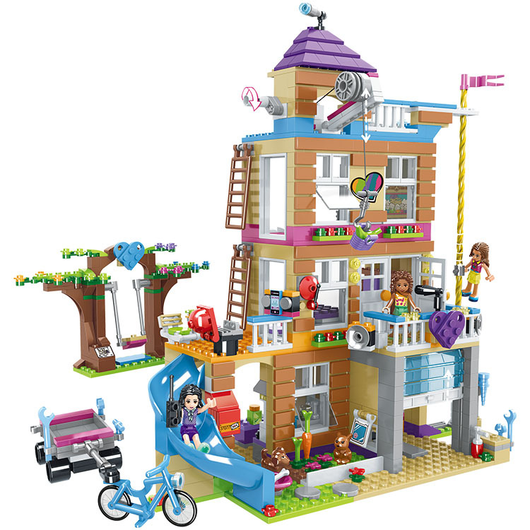 Building Blocks Friends New Lake Park House Intelligence Exercise Toys Sets Compatible 37077 For Kids Birthday Gift No Box