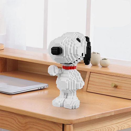 Creative Snoopy Anime Action Figures Building Blocks Micro Bricks Diy Assemble Toys For Children Gifts