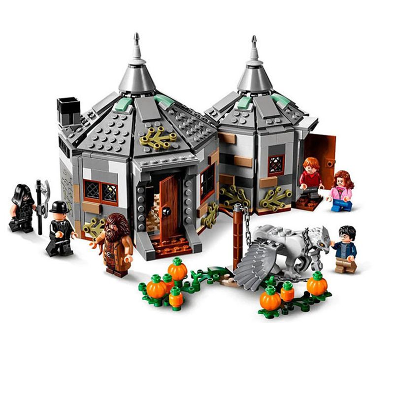 Harry Potter Hagrid’s Hut Buckbeak’s Rescue Playset Building Blocks With Hippogriff Figure