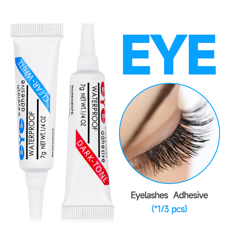 (White and Black) False Eyelash Glue Lash Extensions Glues Makeup Adhesive Beauty Cosmetics Tools Strong Hold Non-irritating Long Lasting