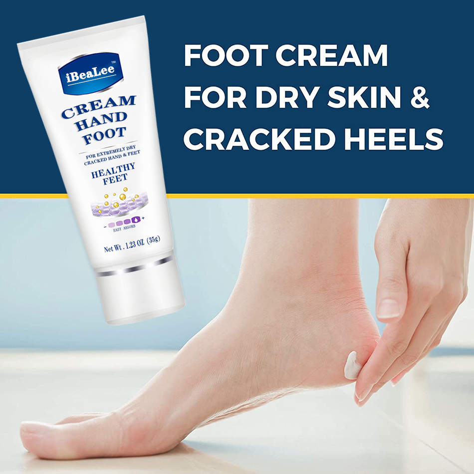 iBeaLee Anti Crack Foot Cream Repair Cream Repair Heel Cracked Dry Calluses Dead Skin Feet Peel Mask Herbal Hand Peeling Removal Feet Care 35ml