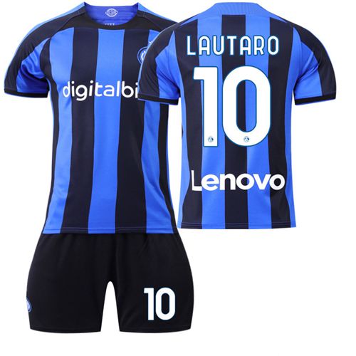 22-23 Inter Milan Kids Football Kit Jersey No. 10 Lautaro