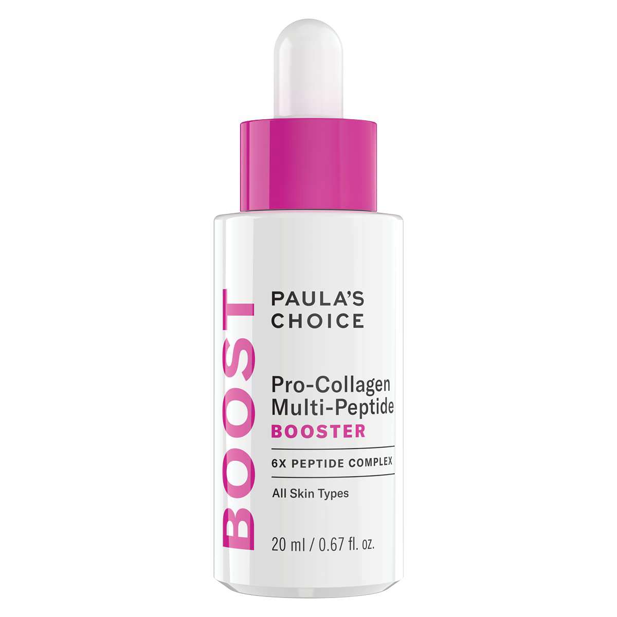 Paulas Choice Pro-Collagen Multi-Peptide Booster 6x PEPTIDE COMPLEX - Gentle Treatment That Smooths Fine Lines – Peptide Complex Offers Multi-Layer Support – With Amino Acids - All Skin Types - 20 ml