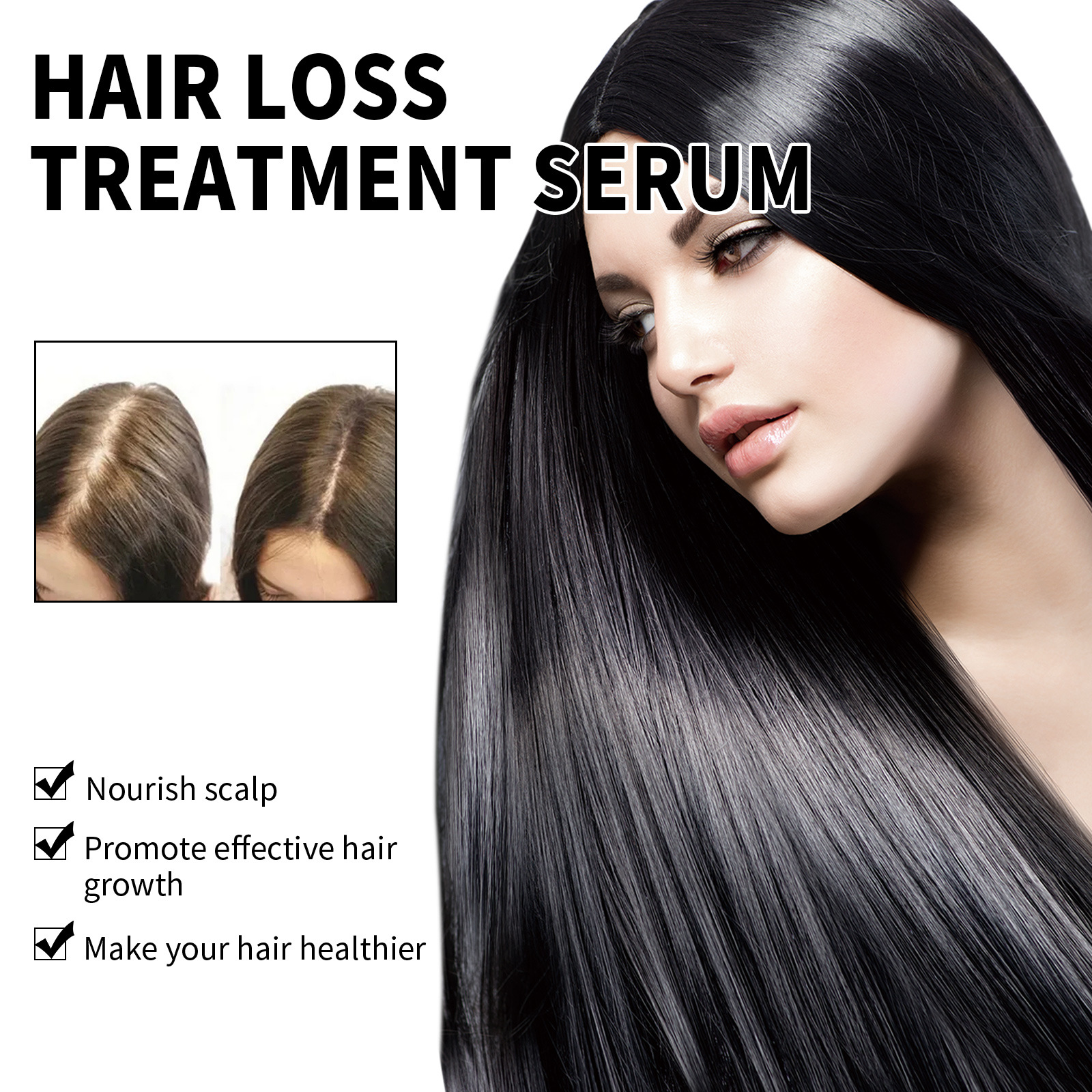 Hair Nourishing Treatment Strengthening Serum  Anti Hair Loss Essence Scalp Care Hair Treatment Oil for All Hair Types 60ml