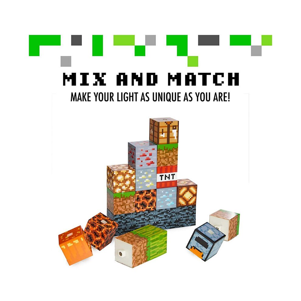 Minecraft Block Building Light Lamp Night Light Bedrock Base Minecraft Bedroom Accessories