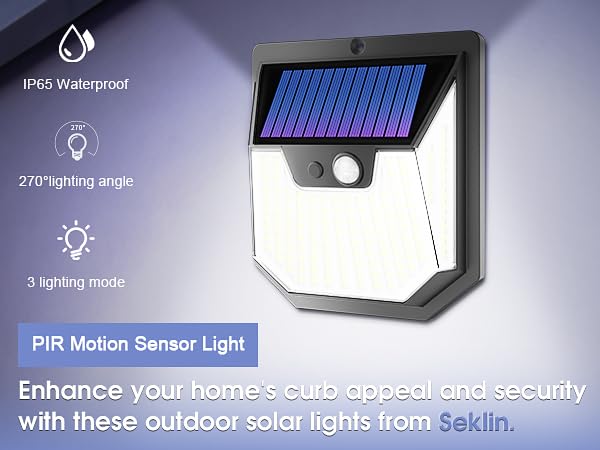 2 Pack Solar Outdoor Garden Lights 159 LED Solar Wall Lights