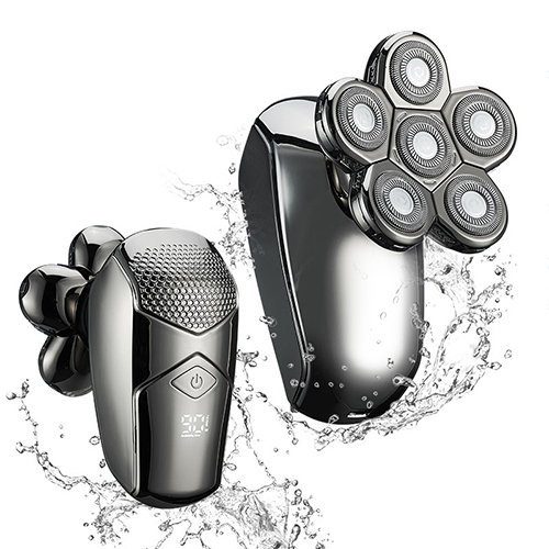 Head Shavers for Men Electric Razor 6 in 1 Hair Bald Head Shaver Cordless LED Trimmer Electric Shavers Waterproof Wet Dry Rotary Shaver Grooming Kit.