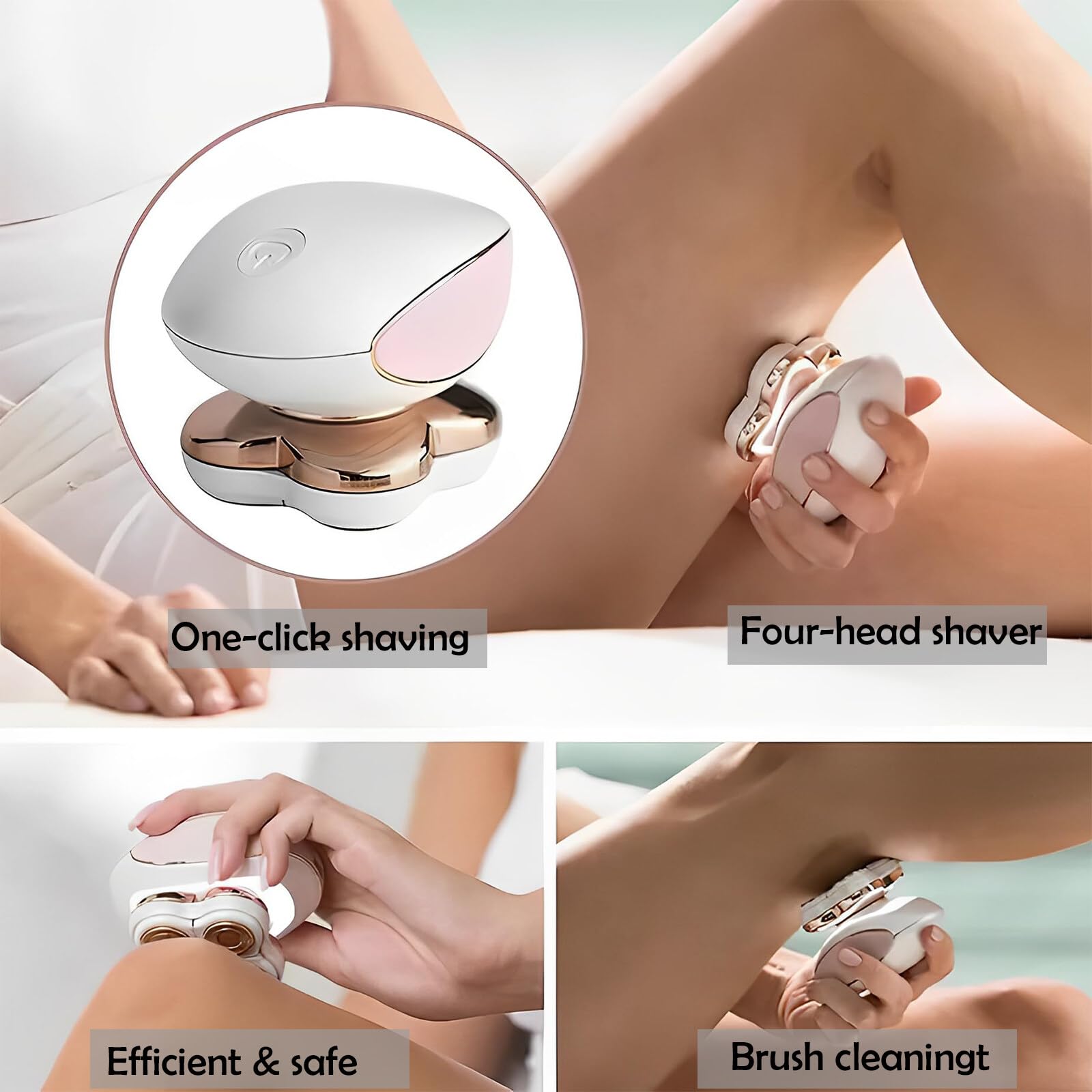 (Hair Remover) Hair Remover for Women Finishing Touch Flawless Legs Hair Remover Bikini Area Electric Razor for Body Arms Bikini Trimmer USB Rechargeable