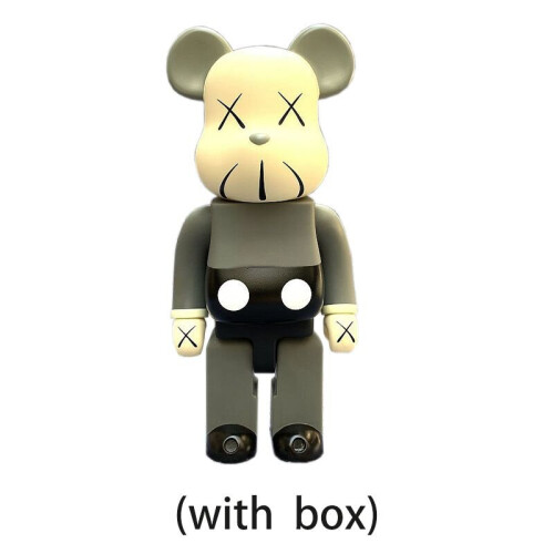 Crossed Eyes Bearbrick Action Figure Peko Iron Man Violent Bear Building Block Trendy