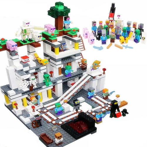 Minecraft The Mine Building Bricks Set with 24pcs Minifigure My World Blocks Kids Gift Educational Toy Fit Lego