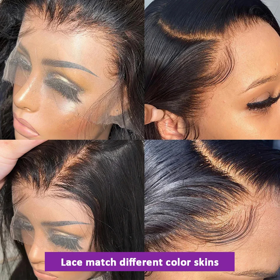 (20 inches) 180 Percent Density Frontal Wig For Black Women Wigs Human Hair 13x6 Bone Straight HD Transparent Lace Front Wigs