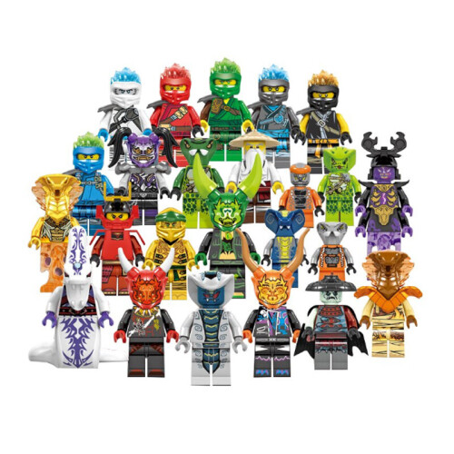 Set of 72 Pcs Ninjago Mini figure Kai Jay Sensei Building Children Block Toy Compatible