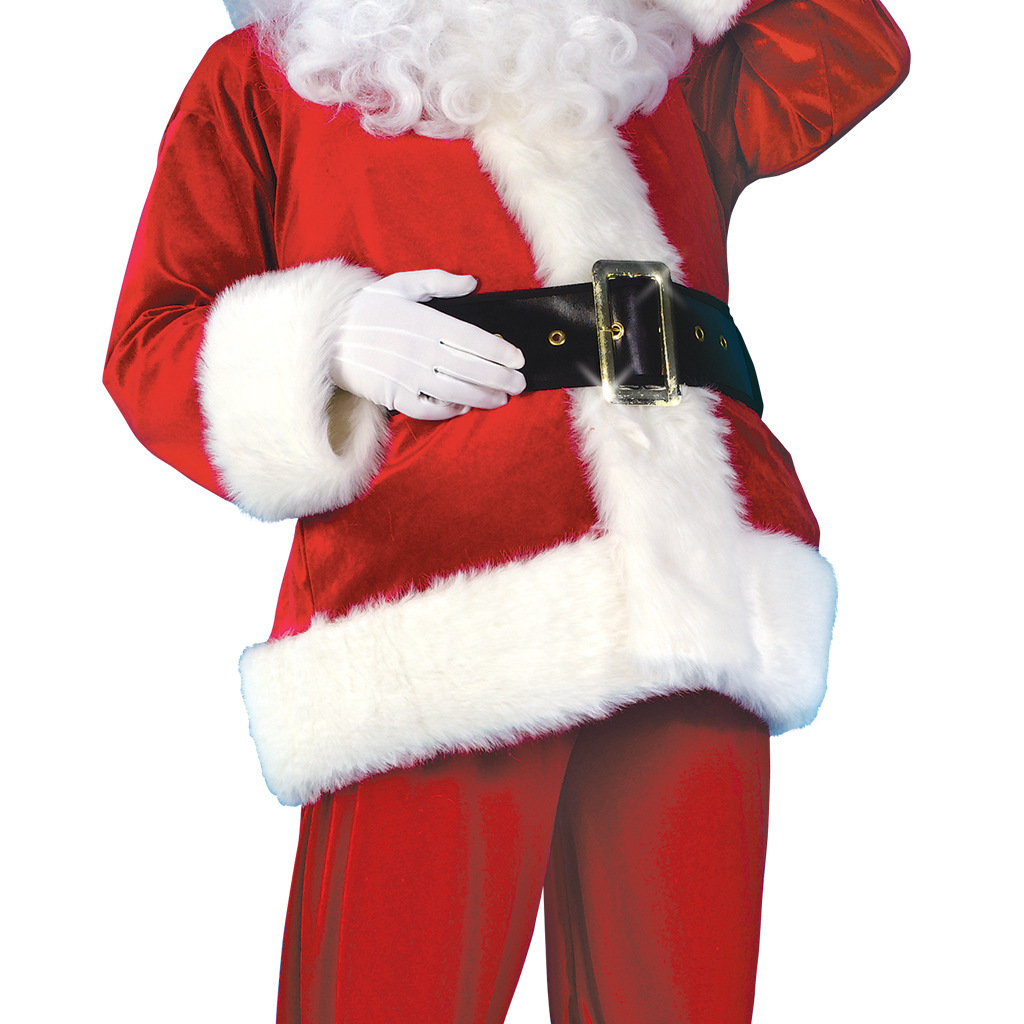 (M) 11Pieces Santa Claus Suit Mens Costume Father Christmas Fancy Dress Adults Costume Xmas Outfits Cosplay Party Clothes Set for Men Women
