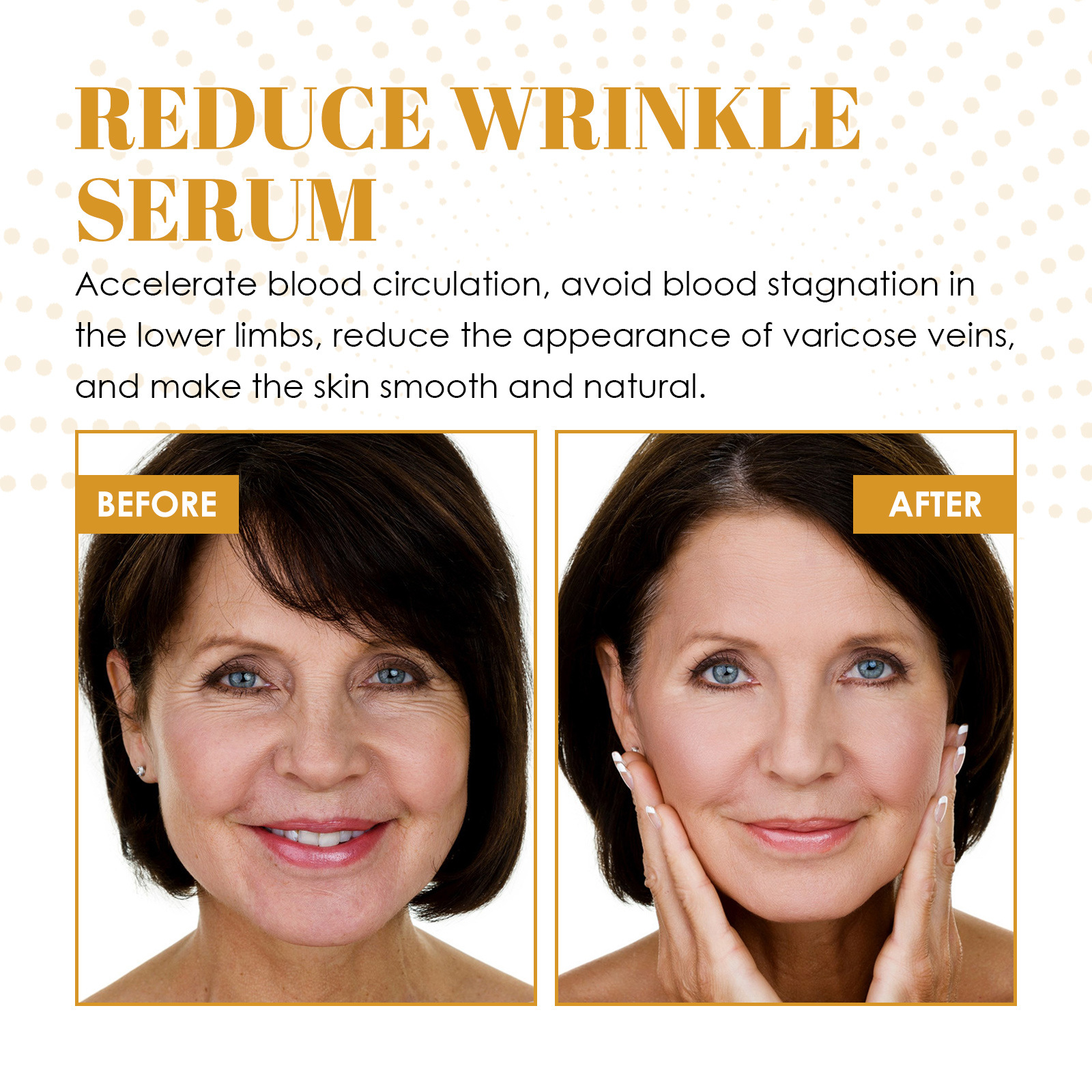 (1 PC) Reduces Wrinkles Serum Anti Aging Face Serum Brighten Moisturize Fade Fine Fine Lines Remove Dark Spots Tightening Firming Hyaluronic Acid Essence