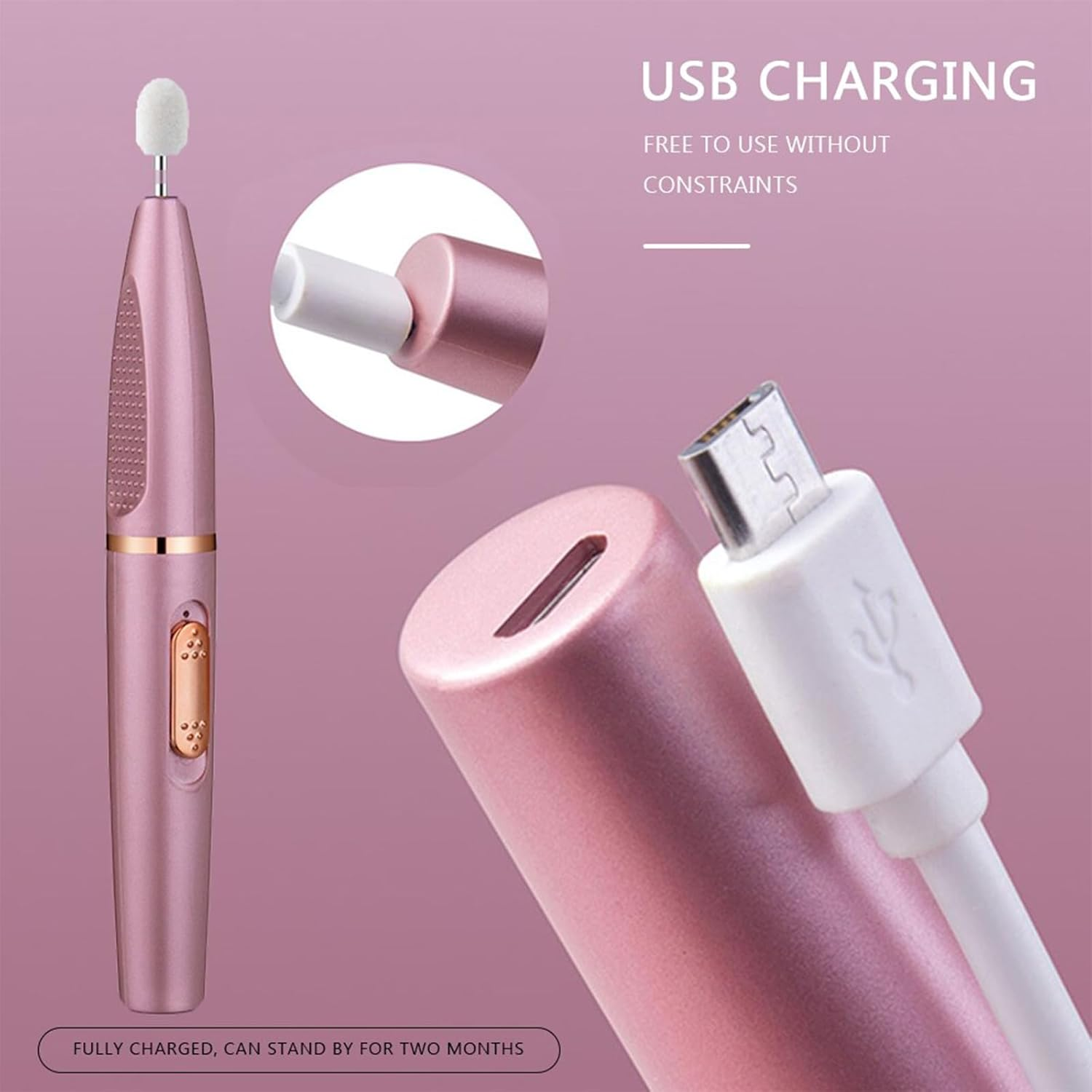Portable Manicure Pedicure Kit  Electric Nail Drill for Acrylic Nails
