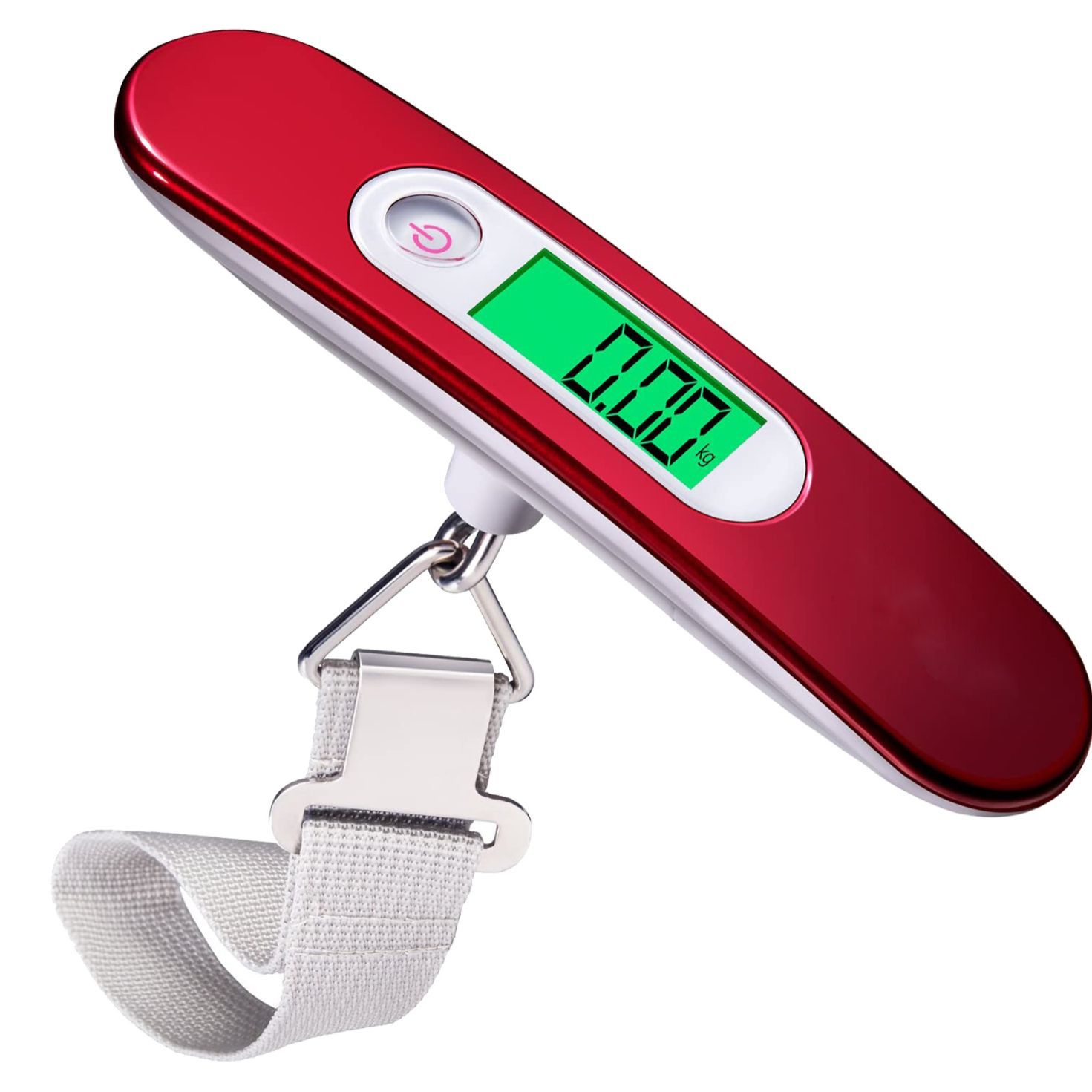 (Black) Luggage Scale Portable Digital Hanging Scale for Travel 110 / 50Kg Capacity Battery
