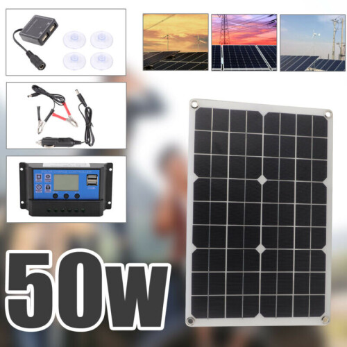 50w Flexible Solar Panel PV Photo-voltaic Boat Marine Caravan