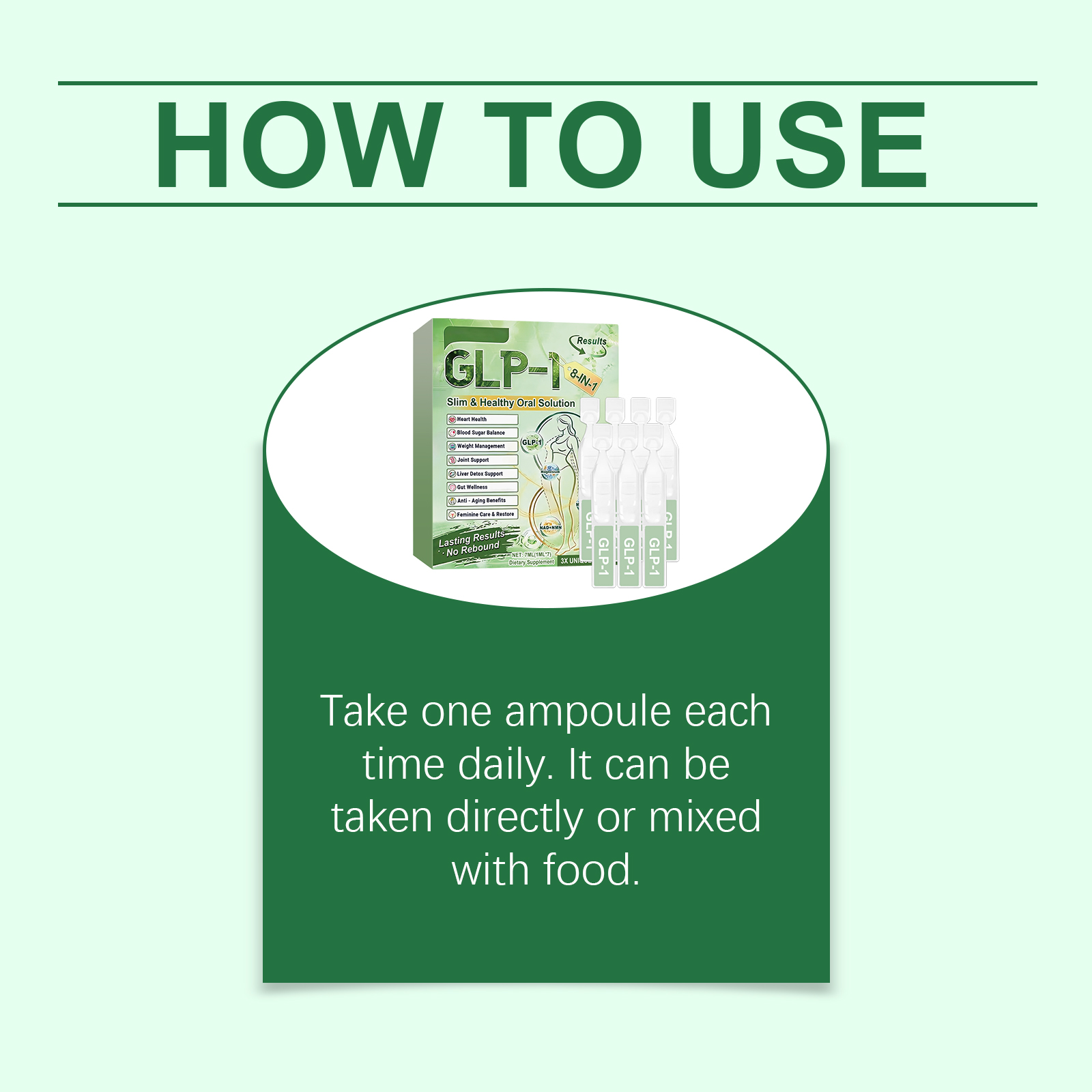 8-IN-1 GLP-1 Health Solution Oral Liquld  Slimming Restores Body Curve, Farewell to Fat Body Shaping Oral Solution