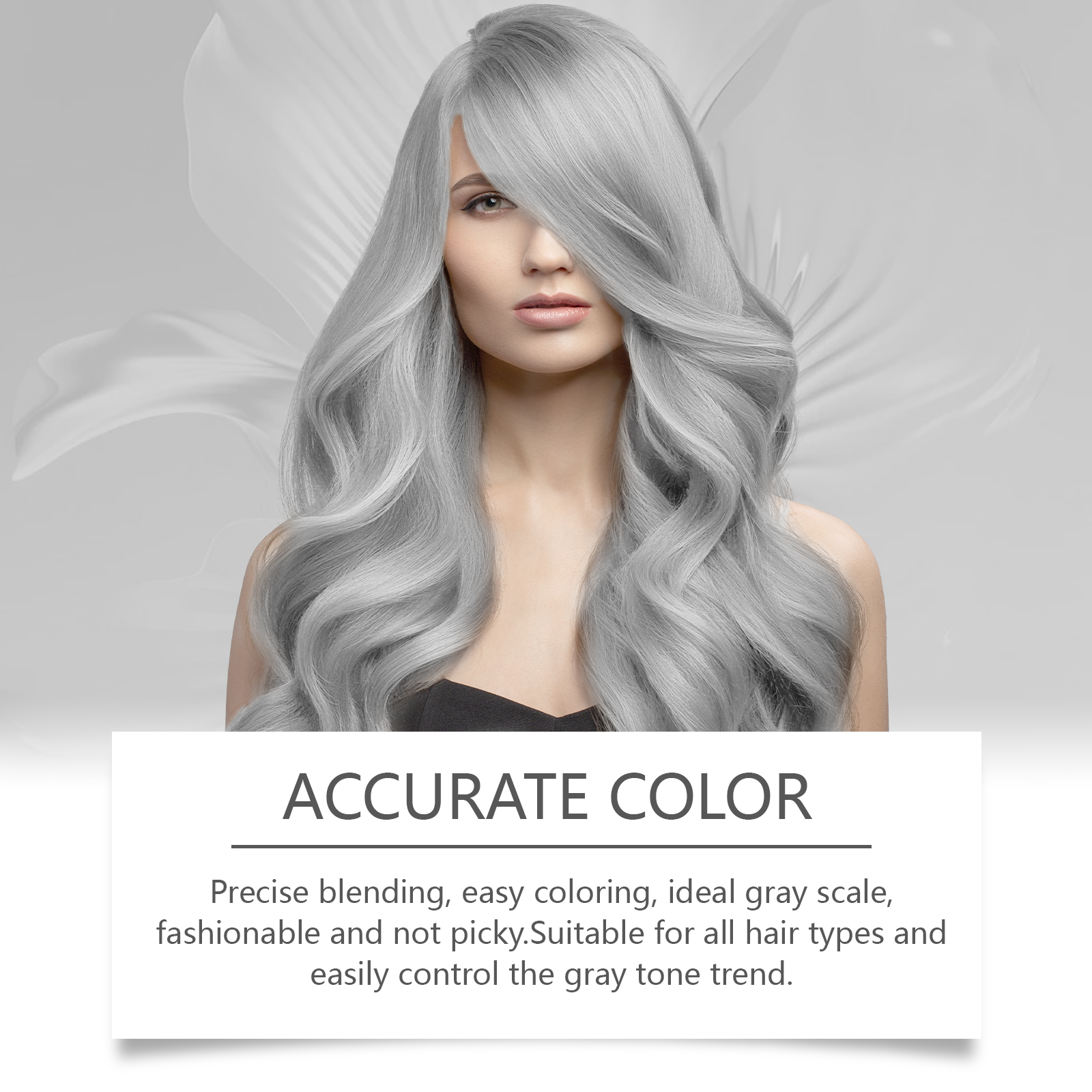 Gray Color Hair Dye Cream Smoky Gray Punk Style Light Color Silver Hair Permanent Professional Hair Colors Dye Wax For Women Men