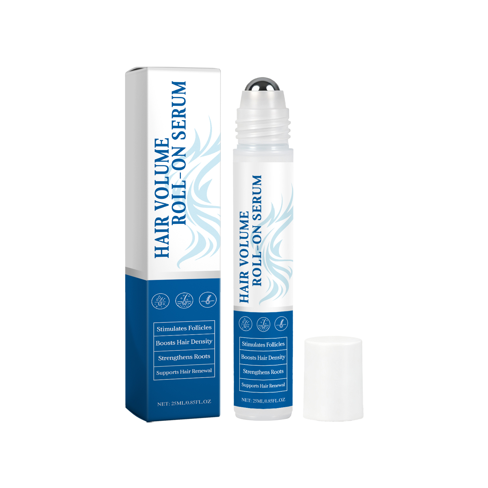 Ginger Hair Growth Oil Nourishing Strengthening Hair Roots Scalp Treatment Hair Loss Serum Moisturizing Hair Care Essence Roller