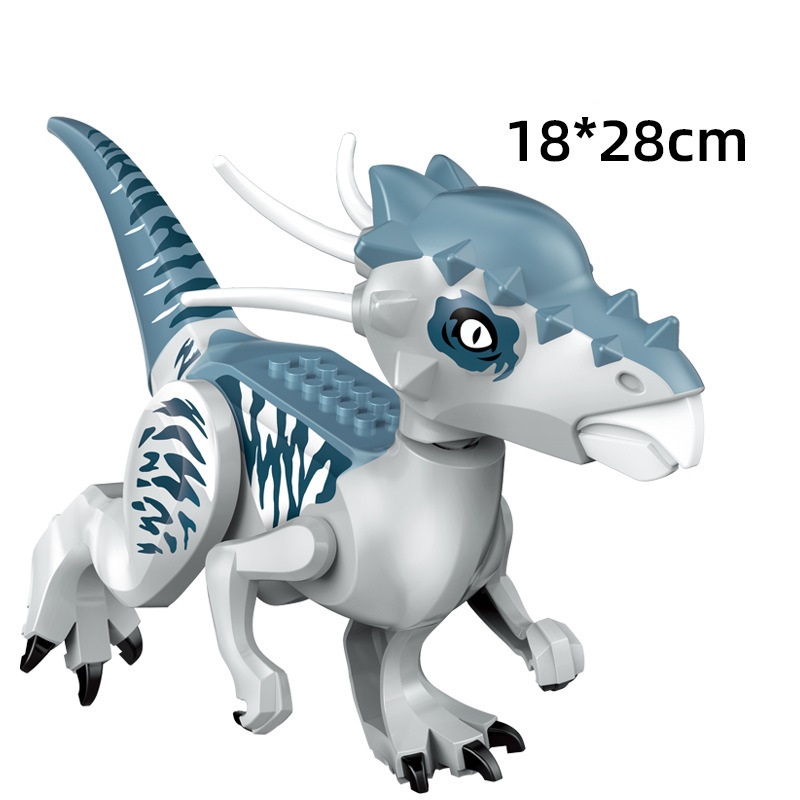 (Dinosaur C) Dinosaur Action Mini Figures Toys Building Set Model Toy Stygimoloch Dinosaur Decoration Stimulate Interest Birthday Gifts for Kids 
