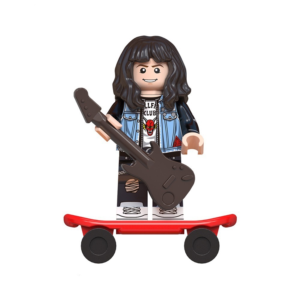 Movie Series Building Blocks Cartoon Anime Minifigures with Skateboard Children Toys Christmas and Halloween Gifts