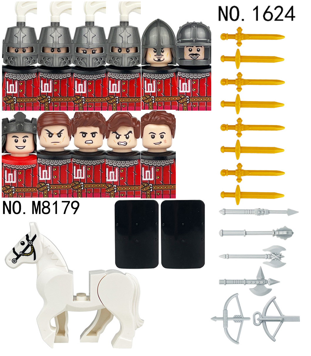 (Style G) Medieval Knights Military Dragon Soldiers Building Blocks of Ancient Castles Mini Figures Fits Lego