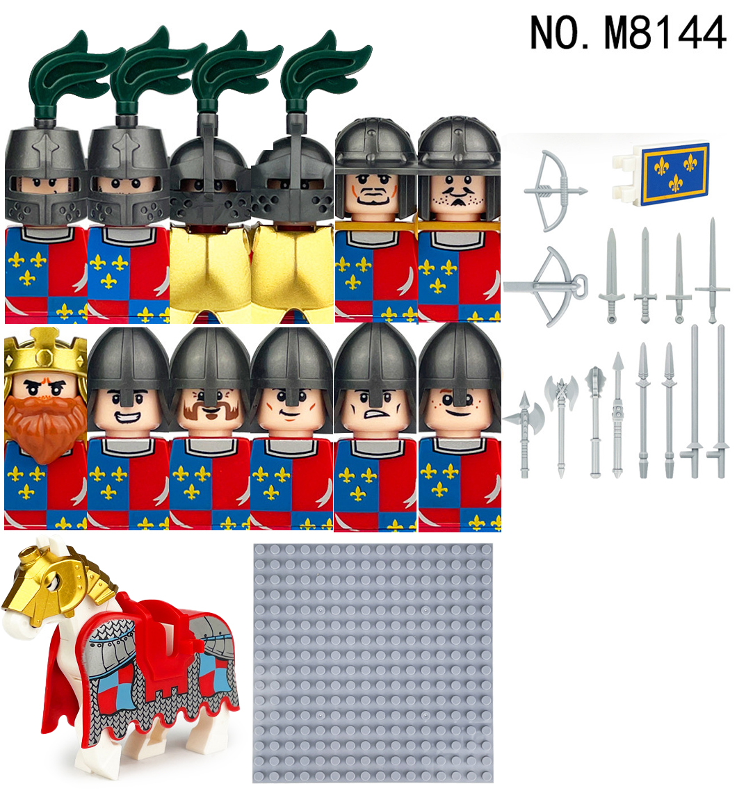 (Style G) Medieval Knights Military Dragon Soldiers Building Blocks of Ancient Castles Mini Figures Fits Lego