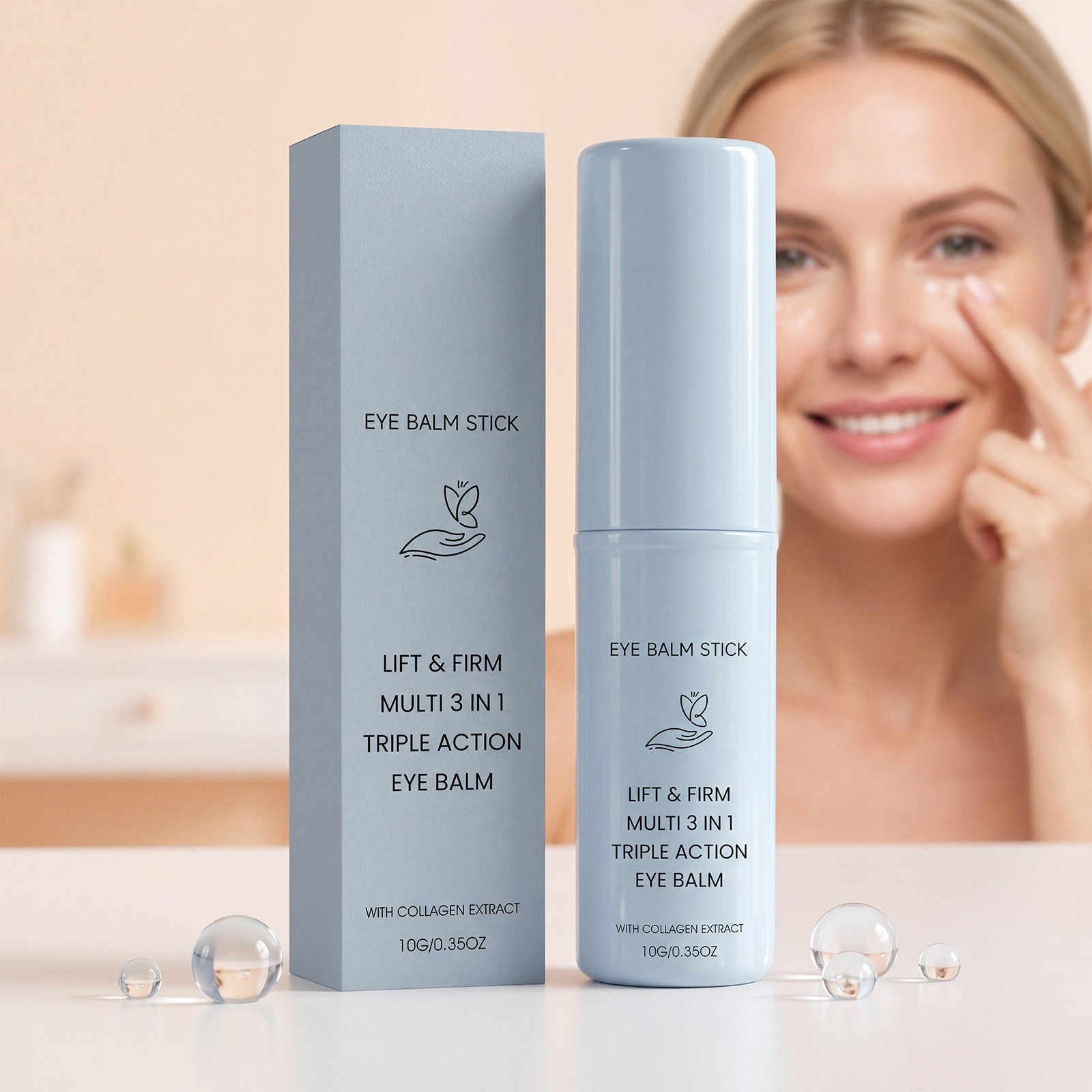 Collagen Eye Cream Stick For Hydrating Soothing And Daily Gentle Eye Area Massage