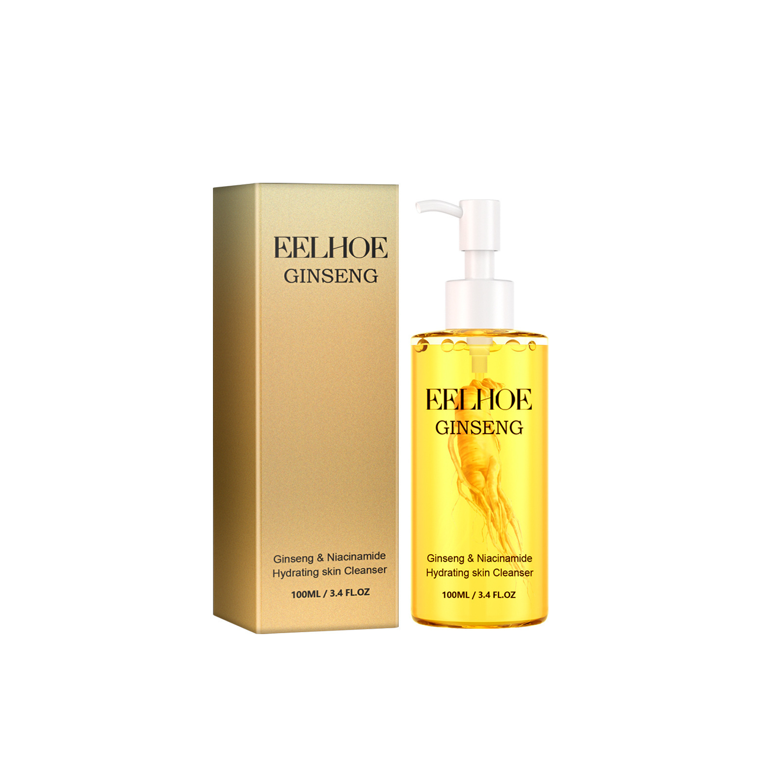 Ginseng Facial Cleanser For Gentle Deep Cleansing Moisturizing And Easy Rinse Daily Face Wash