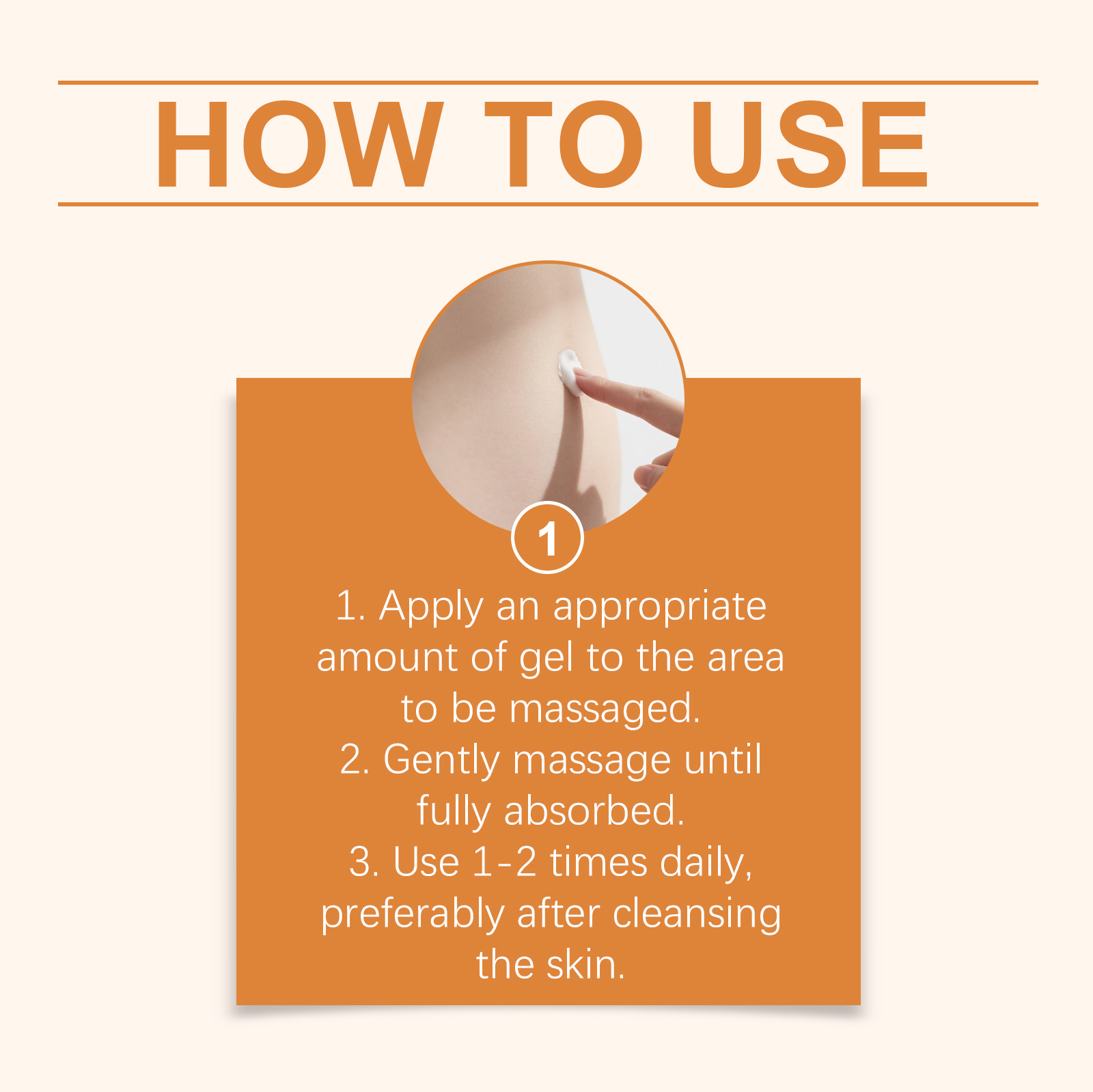 Turmeric Care Massage Gel Mild Gentle Warm External Cream Abdomen Daily Body Care Maintenance Lotion