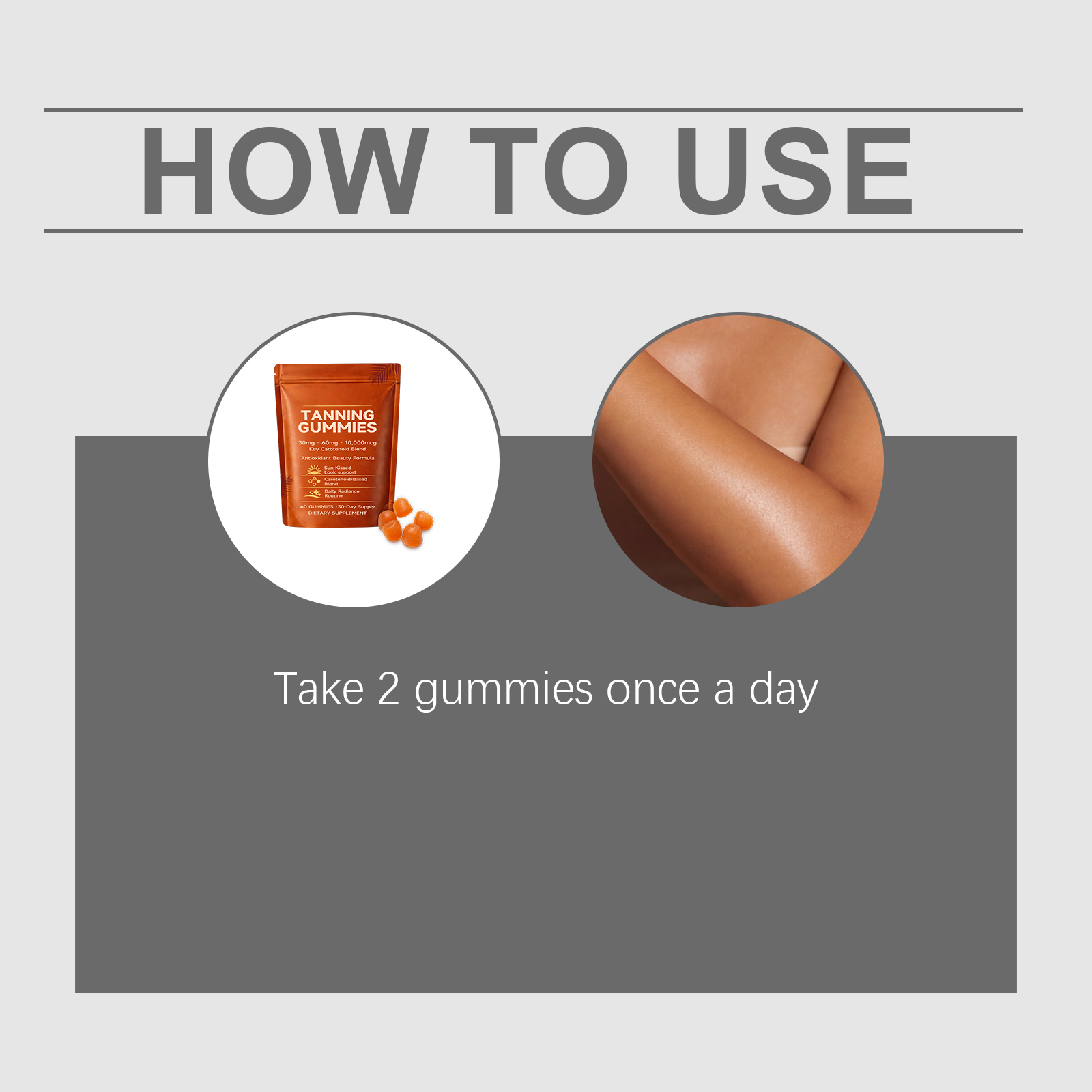Skin Tanning Gummies Nourish Complexion Brighten Skin Boost Radiance Nutritious Oral Care For Daily Outdoor Skin Maintenance