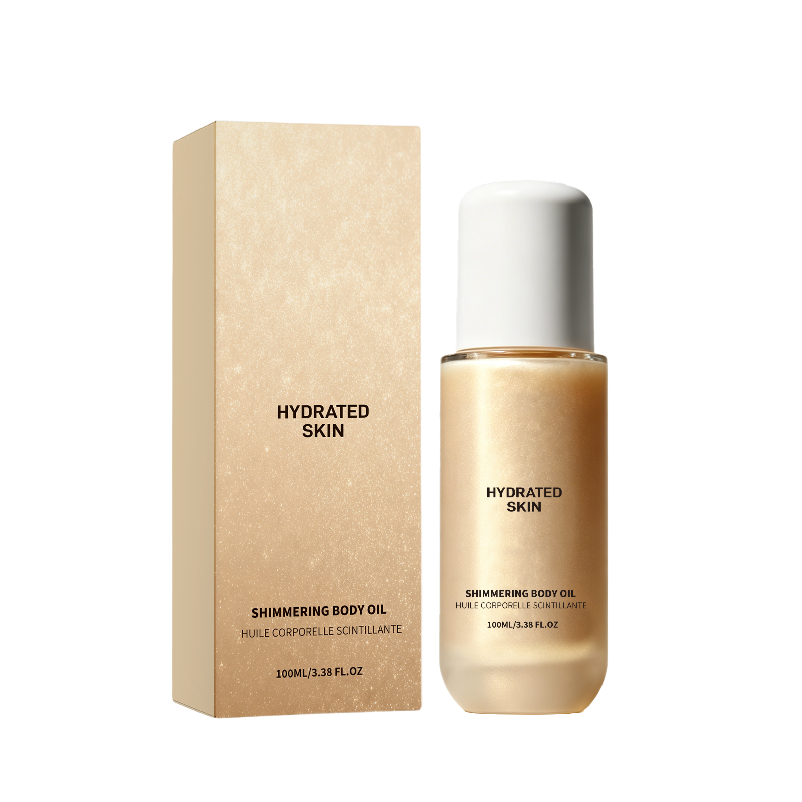 Shimmer Moisturizing Body Oil Hydrating Soft Delicate Gentle Care Daily Apply Skin Nourish Essential Oil