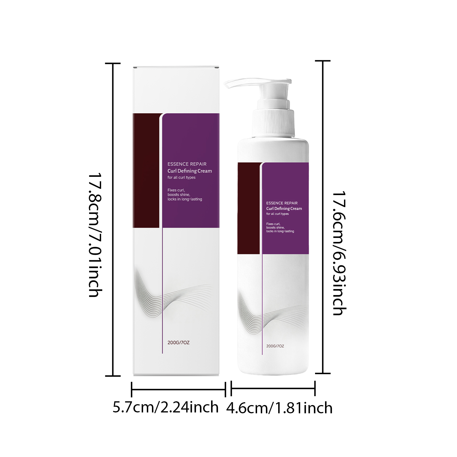 Curl Styling Cream Outlining Hair Beautifying Shaping Fluffy Anti Collapse Easy Smear Easy Spread Portable Care Daily Use Gentle Long Lasting
