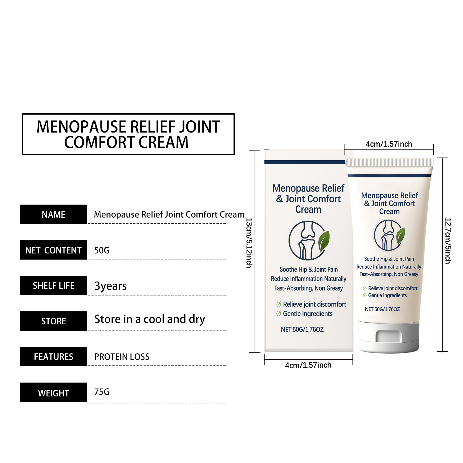 Body Care Cream Gentle Skin Friendly Refreshing Fine Easily Absorbed Nourishing Daily External Massage Use