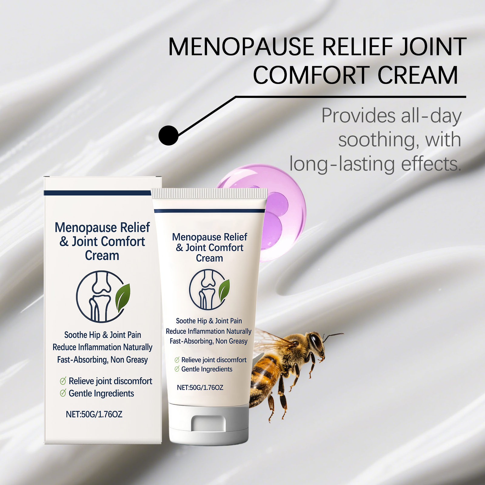 Body Care Cream Gentle Skin Friendly Refreshing Fine Easily Absorbed Nourishing Daily External Massage Use