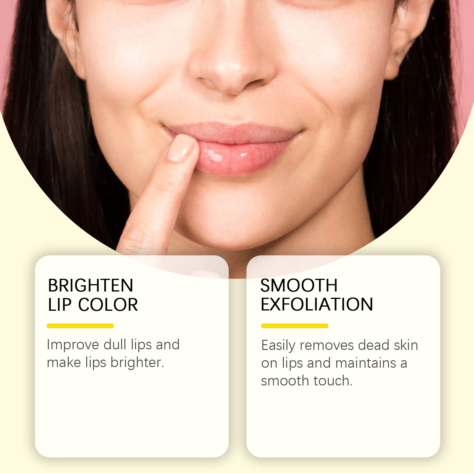 Strawberry Lip Scrub Exfoliates Softens Hydrates Smoothes Lightweight NonSticky Glossy Delicate Skin Lip Care