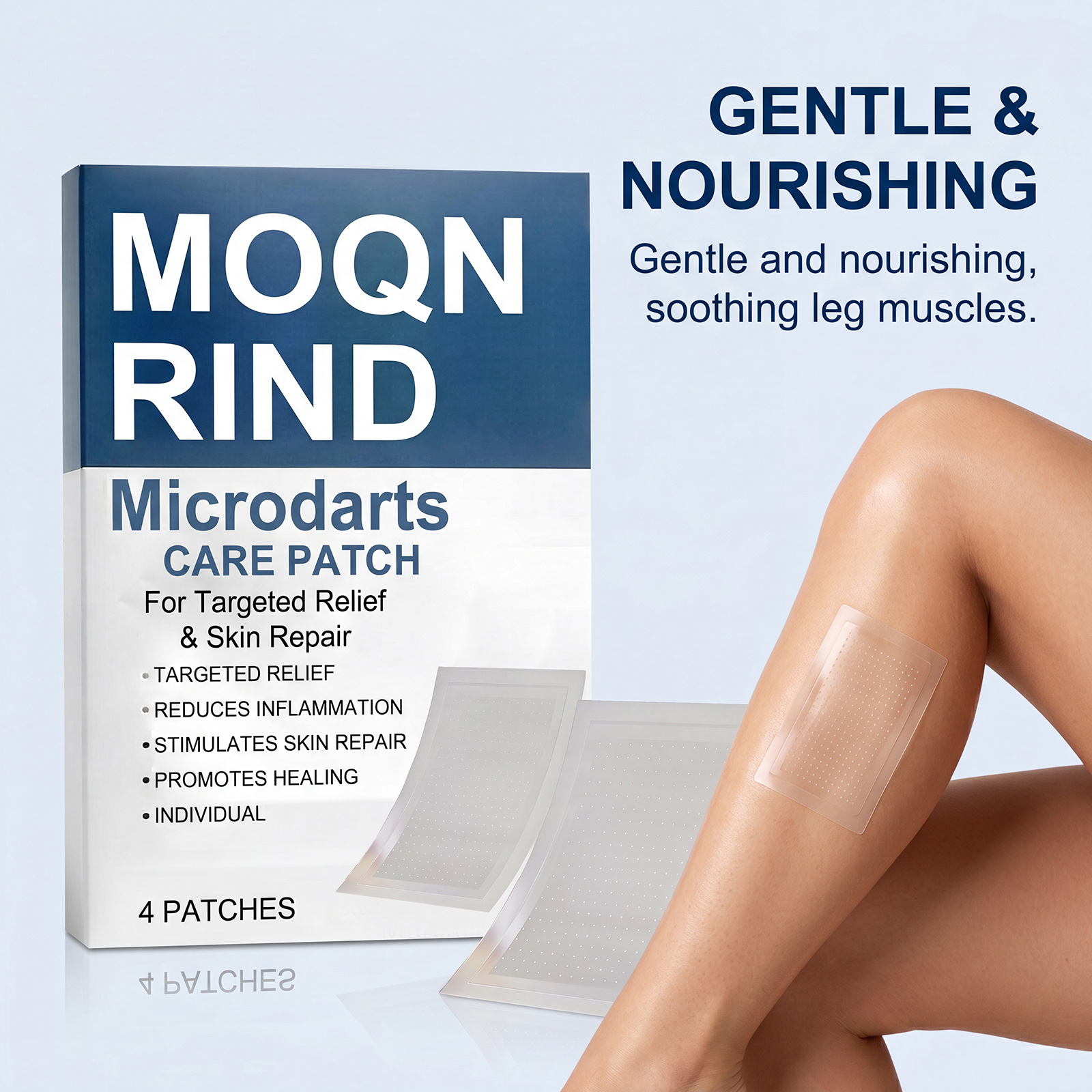 Leg Care Patch Mild Formula Breathable Skin Friendly Convenient Daily External Care Protect Leg Skin