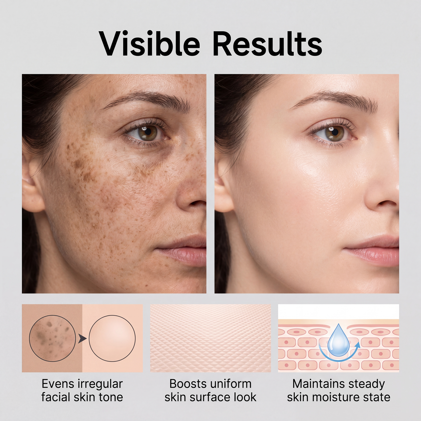 Brightening Cream Daily Mild Moisturizing Silky Delicate Refreshing Fast Absorb Facial Skin Care Lotion