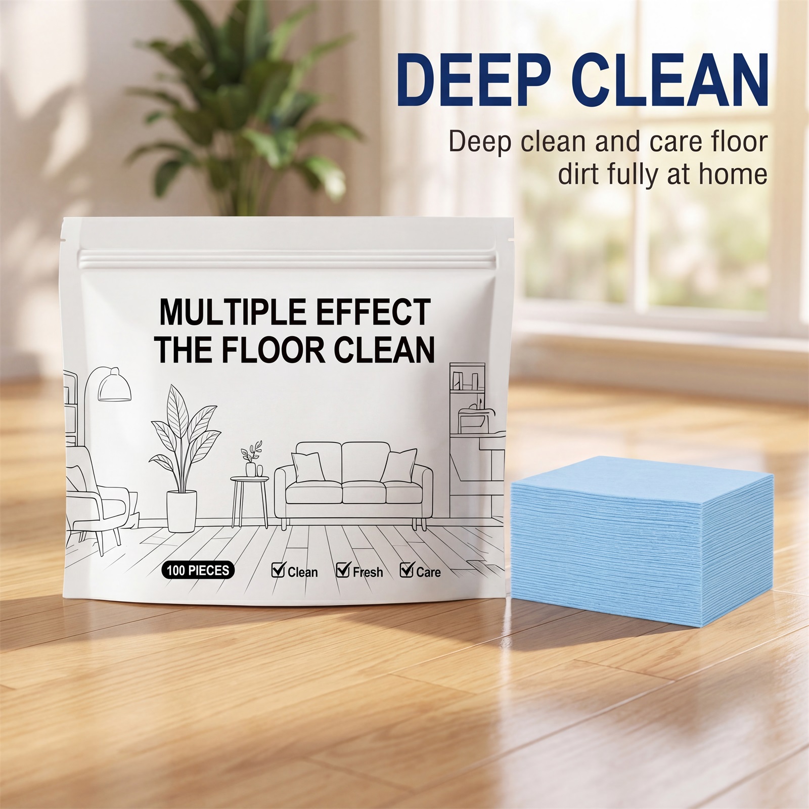 Multi Purpose Floor Cleaning Tablets Fast Dissolve Deep Clean Safe Mild Fit Various Floors