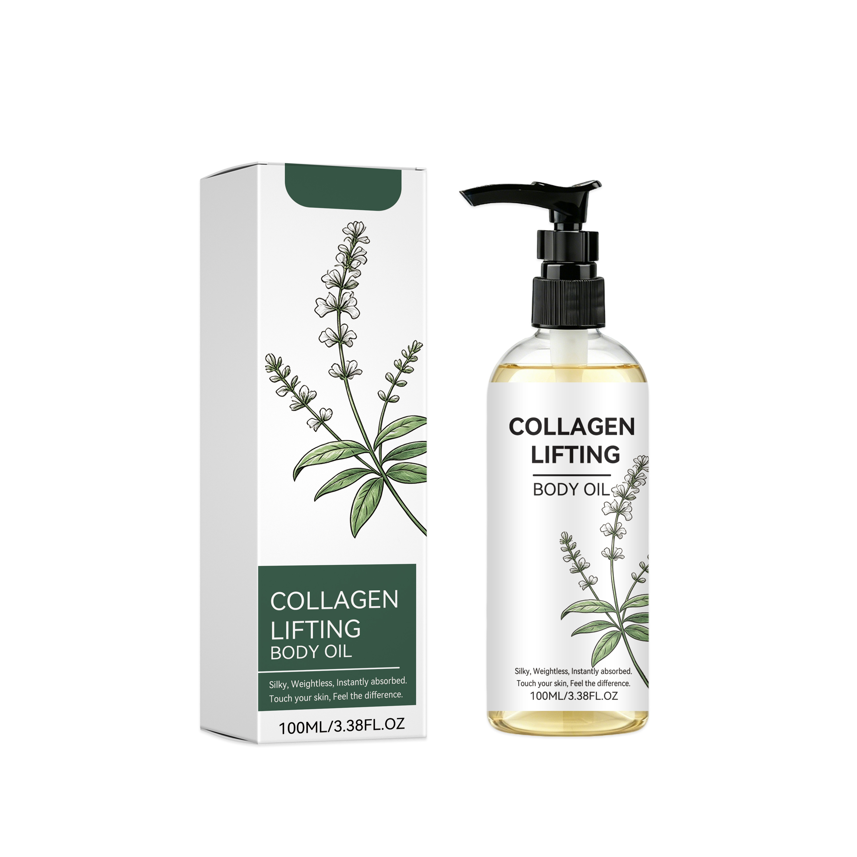 Collagen Body Oil Mild Nourishing Soft Smooth Refreshing Elastic Bright Daily Skin Care