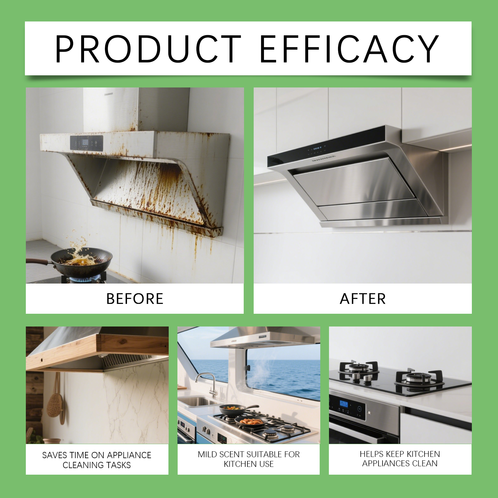 Kitchen Appliance Cleaner Powerful Oil Stain Removal Daily Household Surface Cleanser For Range Hood Refrigerator Electrical Devices