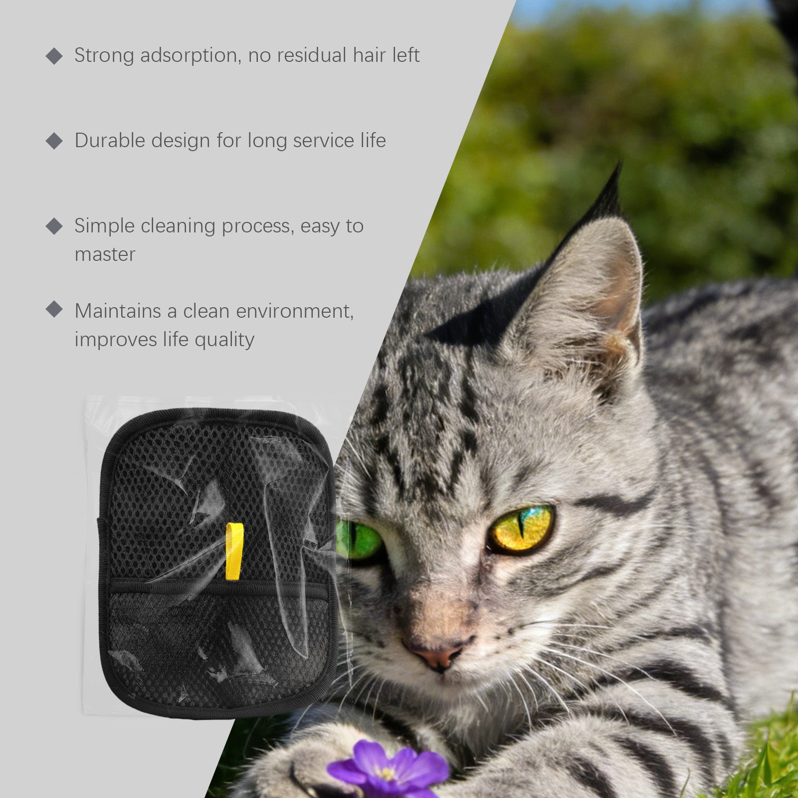 Pet Hair Removal Glove Static Hair Cleaner Glove Furniture Clothes Car Multi Scene Cleaning Tool