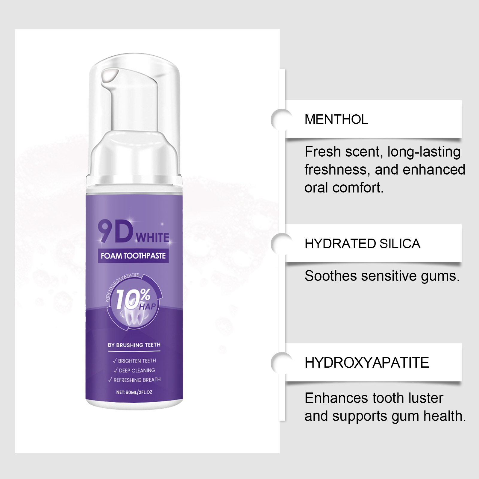 Teeth Cleaning Mousse Mild Cleaning Yellow Stains Fresh Clean Daily Care Oral Care Foam Mousse