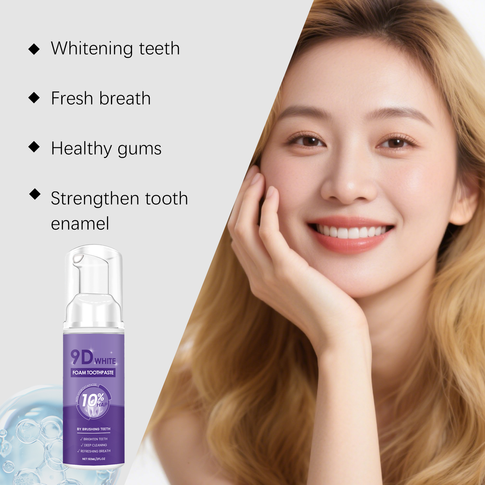 Teeth Cleaning Mousse Mild Cleaning Yellow Stains Fresh Clean Daily Care Oral Care Foam Mousse